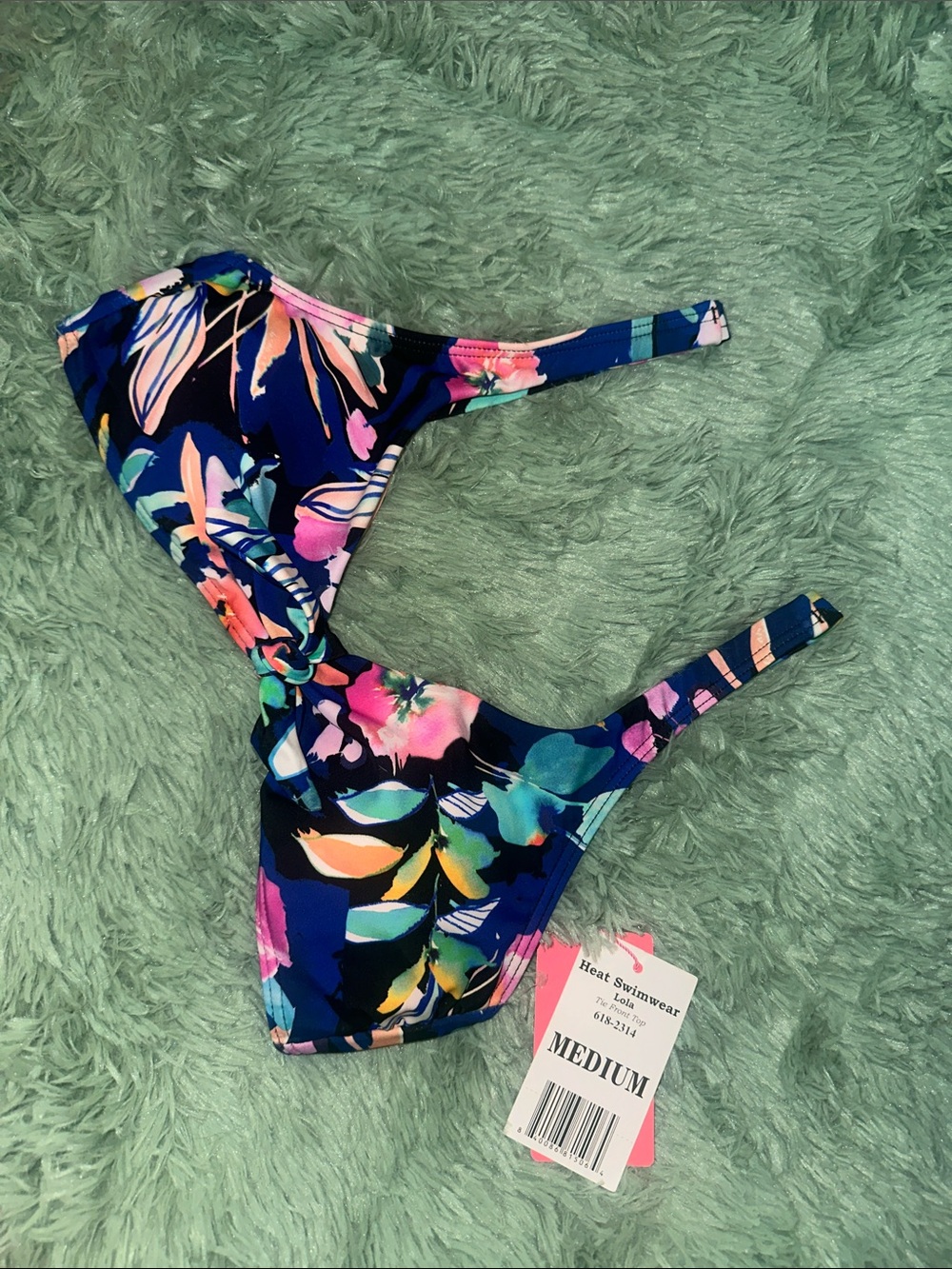 Floral One-Piece Swimsuit in Navy and Multi